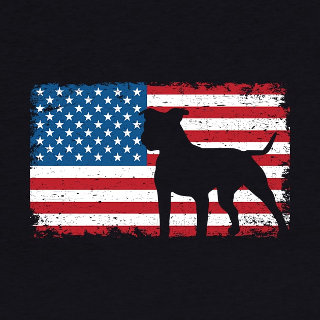 American Pitbull Terrier American Flag Shirt USA Patriotic Dog Gift by blacks store